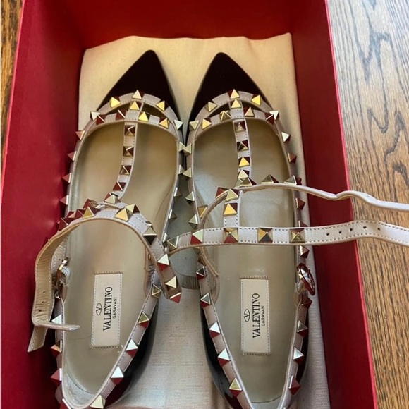 Brand new Authentic Valentino Rockstud Caged Flats - Picture 2 of 11